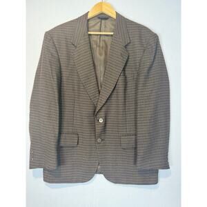 Vintage Kuppenheimer Harris Tweed Blazer Sport Coat Men’s Size 40 Wool Brown Blk